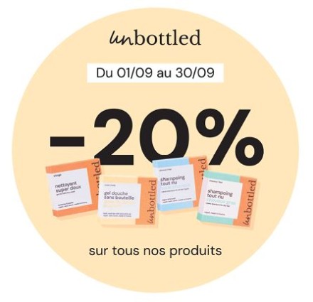 Unbotlled : offre Rentrée